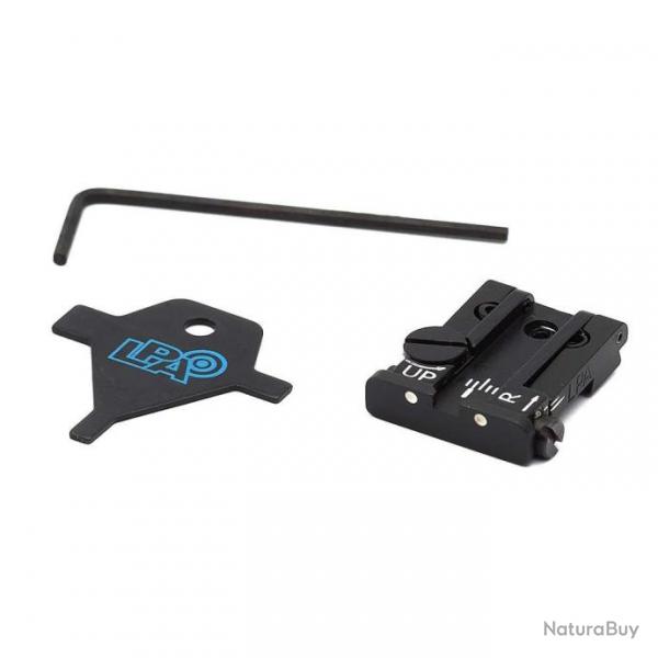 LPA TPU25SS30 Vise arrire rglable pour Sig Sauer P/220/225/226/228/229/239, P320, SP2009, XD Spri