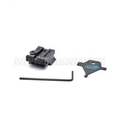 LPA TPU10WE07 Adjustable Rear Sight for S&W Cal. 10, 45, 3rd gen.(To repl. Novak FXD)