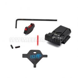 LPA SPR85RU7F Adjustable Sight Set for Ruger P85, P89