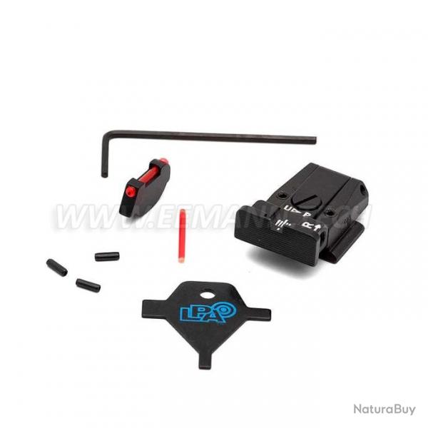 LPA SPR91RU7F Adjustable Sight Set for Ruger P90, P91, P92, P93, P94, P95, P97