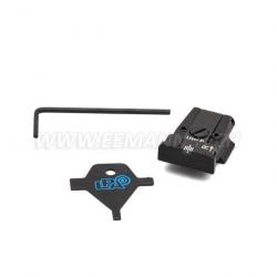 LPA TR66SW07 Adjustable Rear Sight for S&W Cal. 9, 40 ( 3rd Gen. ), S&W 1911 E Cal.45