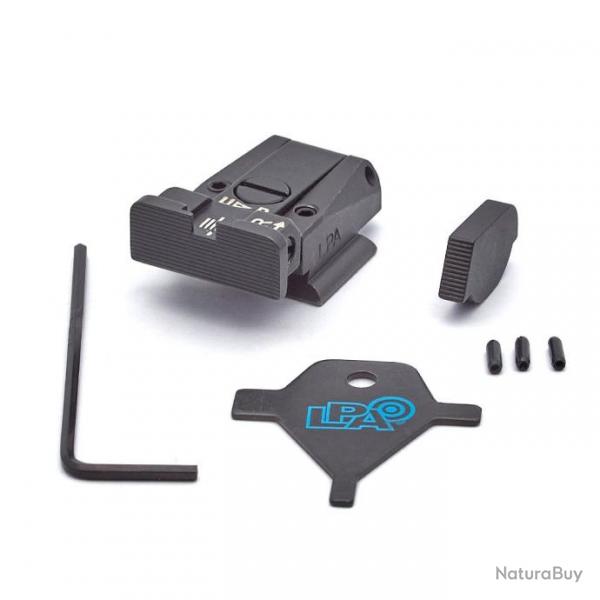 LPA SPR91RU07 Ensemble de vise rglable pour Ruger P90, P91, P92, P93, P94, P95, P97