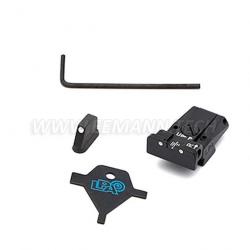 LPA SPR86CZ30 Adjustable Sight Set for CZ 75, 75B, 85, P07 Duty (For models with dovetail front sigh