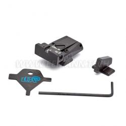 LPA SPR62BN07 Adjustable Sight Set for Browning HP Vig., HP MKIII, HP Pract., HP40 S&W with dovetail