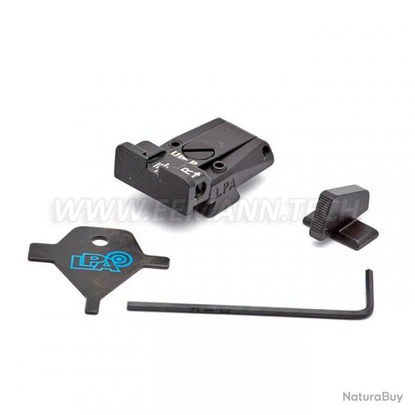 LPA SPR62BN07 Adjustable Sight Set for Browning HP Vig., HP MKIII, HP Pract., HP40 S&W with dovetail