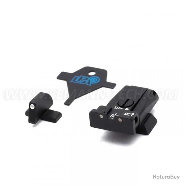 LPA SPR49HK30 Adjustable Sight Set for H&K USP 40, USP 45, HKP8