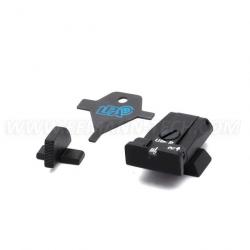 LPA SPR49HK07 Adjustable Sight Set for H&K USP 40, USP 45, HKP8