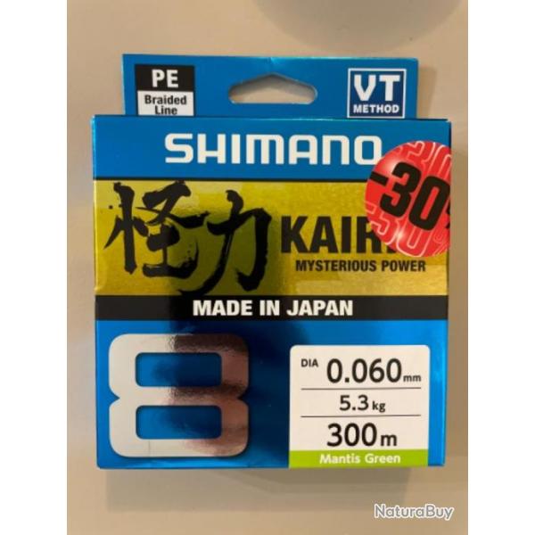 Tresse de pche Shimano kairiki 8 0,060mm