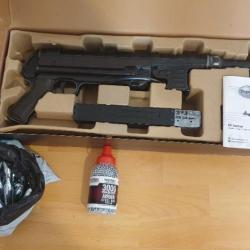 Lot Mp german Umarex Full auto + 80 sparclettes CO2 swiss arms + 3000 bbs 4,5mm