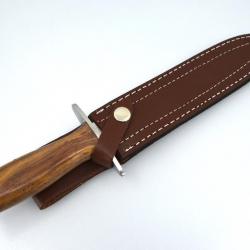 Dague SK - Lame 190mm - Manche Noyer - Etui cuir