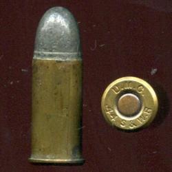 .44 S&W Russian USA - balle plomb - très ancienne fabrication chargées à poudre noire par UMC