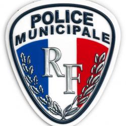 Ecusson plastifie relief Police Municipale RF MD