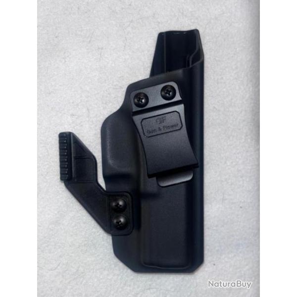 Etui kydex port discret pistolet tactiques idal glock 17 (l'arme en photo n'est pas  vendre).