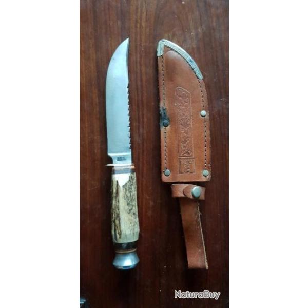 Couteau scout allemand Othello annes 50 avec scie solingen