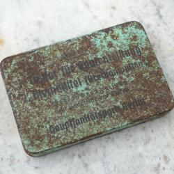 Boite 1er secours tôle Tupfer für Hautengiftung Riechmittle (Brechampullen) WIM25TUP001