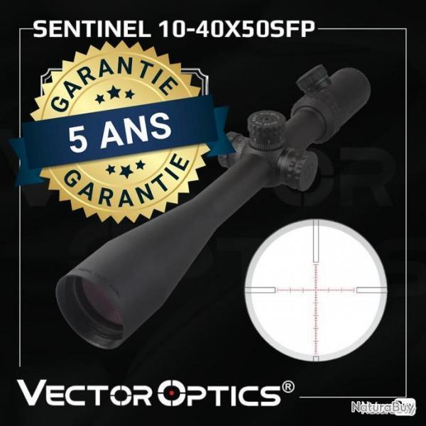 LUNETTE DE TIR VECTOR OPTICS SENTINEL 10-40X50 SFP - LIVRAISON GRATUITE