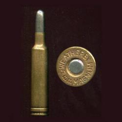 7 mm Weatherby Magnum - balle nickel arrondie - marquage = WEATHERBY 7 mm MAGNUM