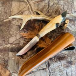 couteau de chasse artisanal /série chevreuil