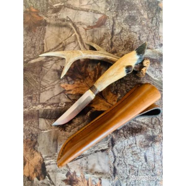 couteau de chasse artisanal /srie chevreuil