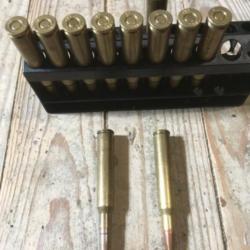 9 Balles Hornady Pointe Rouge et 2 balles RWS calibre 7/64