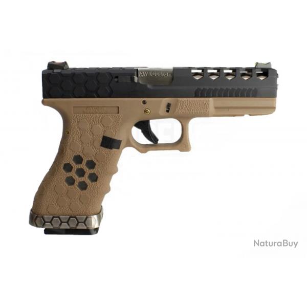 Rplique AW Custom GBB VX0111 HEX CUT Tan/Noir