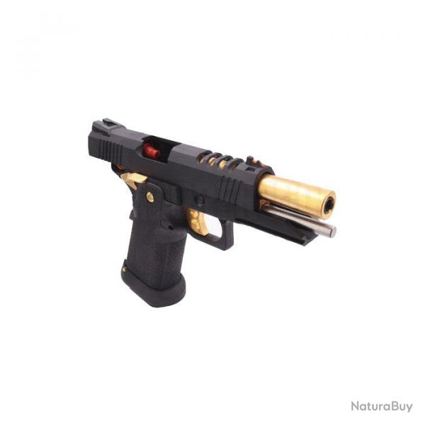 Rplique AW Custom Hi-Capa 4.3 HX2711 Full Gaz GBB - Noir & Or