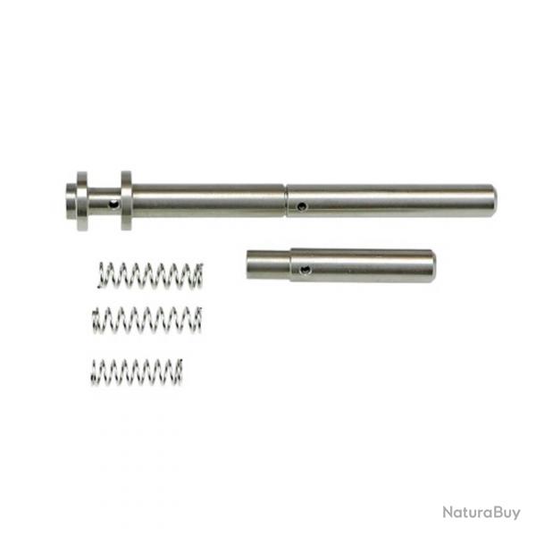 Tige Guide de Culasse COWCOW Set RM1 pour Hi-Capa + 2 guides + 3 ressorts de recul - Argent