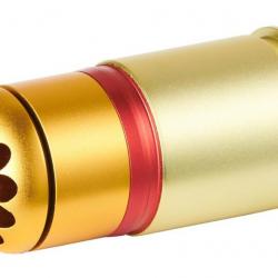 Grenade Lancer Tactical 40mm à Gaz - 60 BB's Or/Orange/Rouge