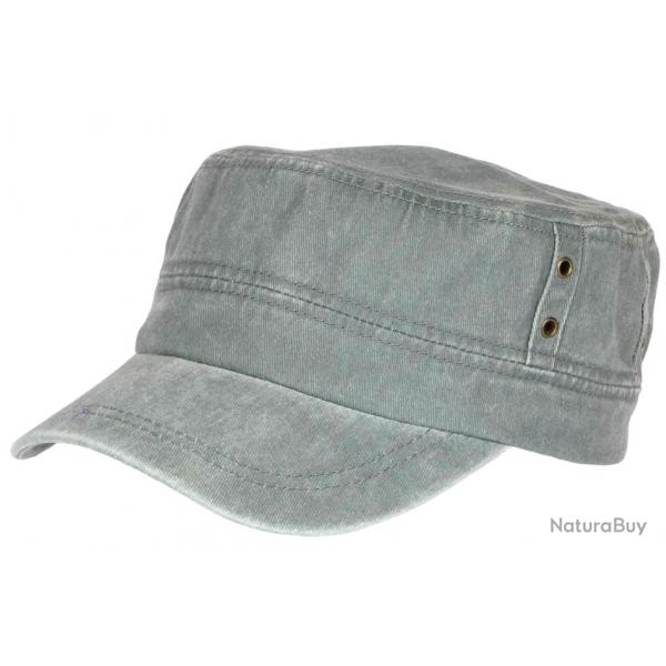 Casquette Militaire Grise Vintage en Coton Tendance Havana Taille unique Gris