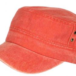 Casquette Militaire Orange Vintage en Coton Tendance Havana Taille unique Orange