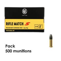 500 munitions RWS Rifle Match S Professional Line .22 LR 