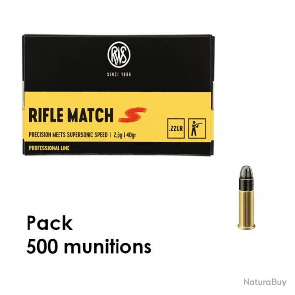 500 munitions RWS Rifle Match S Professional Line .22 LR 