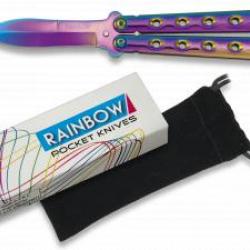 Couteau Papillon "Collection Rainbow". Lame 7.4 cm