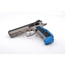 Armanov PGCZ1 Poignées pistolet MaXXXGrip pour CZ Shadow 2, SP-01, BLEU, taille : taille d'usine