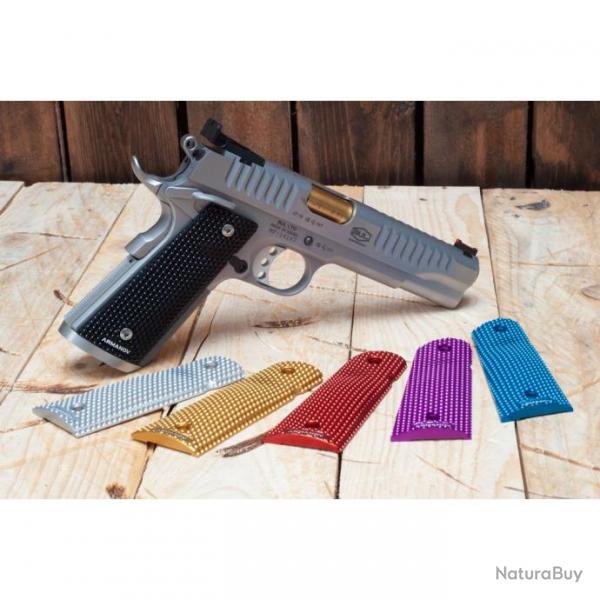 Armanov PG1911L/PG1911M Poignes pistolet SpidErgo pour 1911, VIOLET, taille : Large