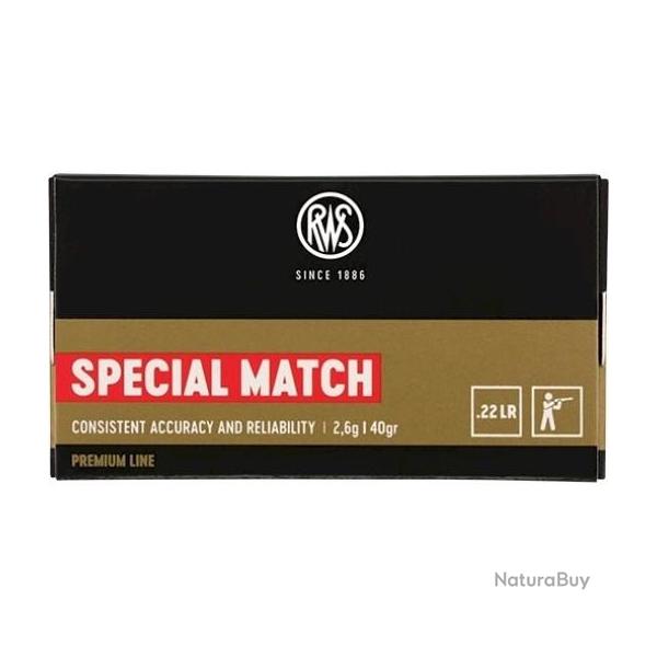 Munitions RWS Cal.22lr Premium Line Spcial Match par 50