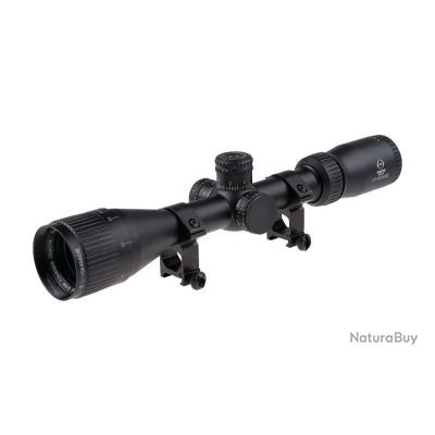 KinZon Lunette De Visée Tactique 3.5-10X40 Illuminée Rouge/Vert Mil Dot - Rail Picatinny