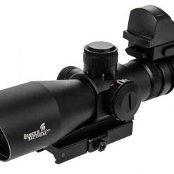 Lunette Lancer Tactical 3-9x42 Rouge & Vert + Micro Red-Dot de Visée Rapide