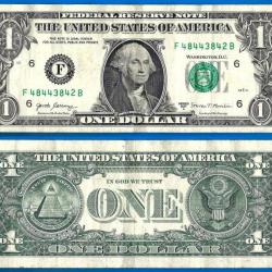 Usa 1 Dollar 2017 A Mint Atlanta F6 Washington Dollar Billet Etats Unis US