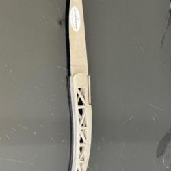 Couteau pliant laguiole en Aubrac origine GOLDEN GATE Inox brossé San Francisco collection