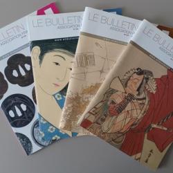 4 revues Le Bulletin de L'Association franco japonaise du N°126 au 129