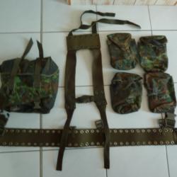 lot brelage allemand - 7 pieces - flecktarn