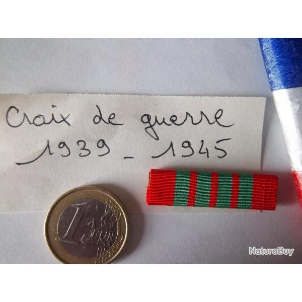 barrette de rappel dixmude croix de guerre 1939-1945