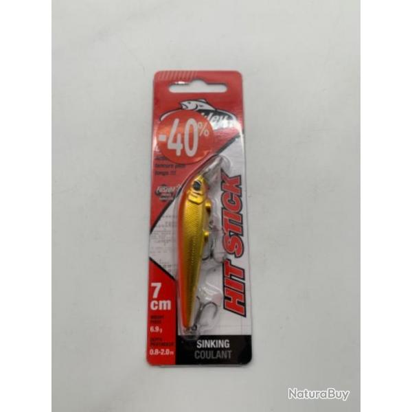 Leurre dur Berkley Berkley Hit Stick Stickbait 7cm 6,9g GoldFish
