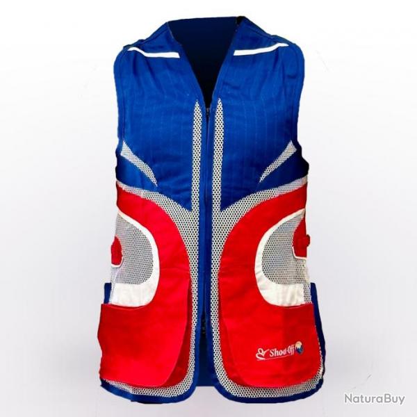 Gilet de tir "Monsgur" Bleu Blanc Rouge, M