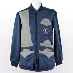 Veste de tir bleue droitier