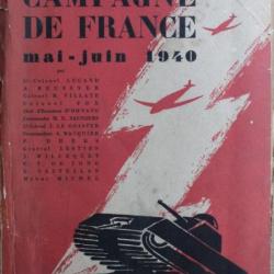 Livre La campagne de France (Mai - Juin 1940) - Edition 1953