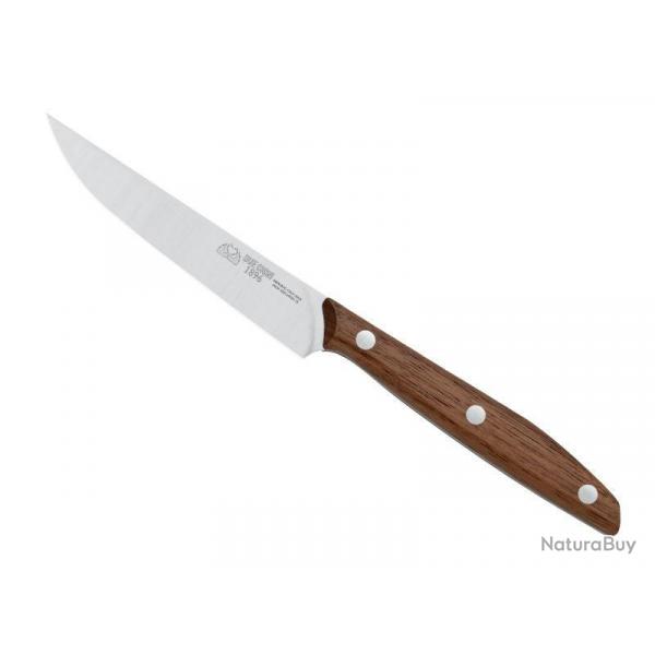 COUTEAU STEAK DUE CIGNI 1896 10,5CM NOYER LAME LISSE