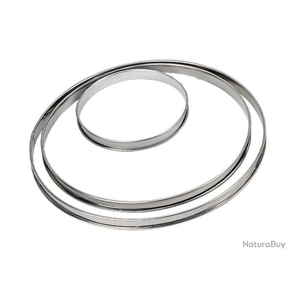 Lot De 10 Cercles à Tarte En Acier Inoxydable 5 Cm - Emporte-pièces Ronds Pour Pâtisserie, Quiches, Gâteaux