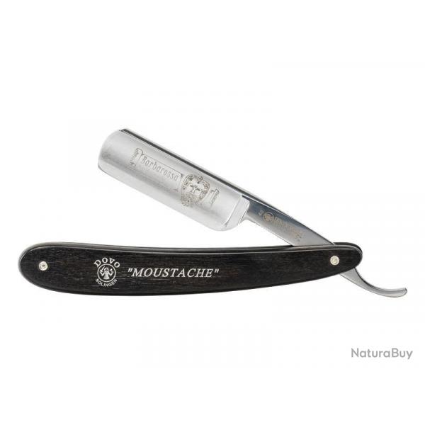 RASOIR MOUSTACHE DOVO 5/8 BARBAROSSA EBENE INOX